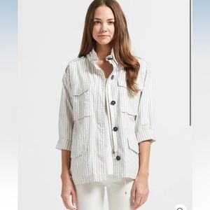 Joie Cristii Jacket size Medium Porcelain/ Blueprint